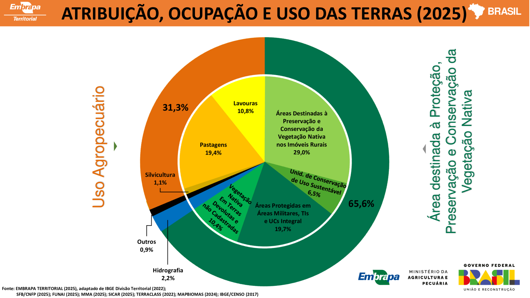 Estudo revela que 65,6% do território brasileiro permanece preservado com mata nativa