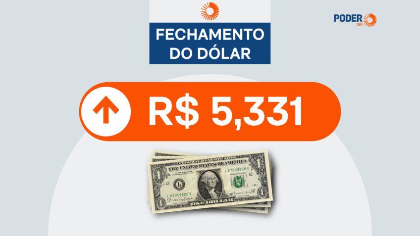 Dólar sobe 0,66% cotado em R$ 5,331; Bolsa recua 0,68%