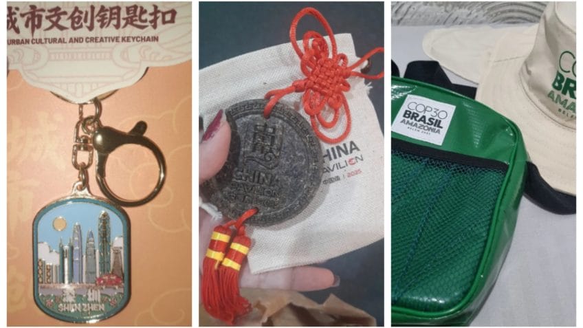 Brindes da COP30 são vendidos por até R$ 450 na internet