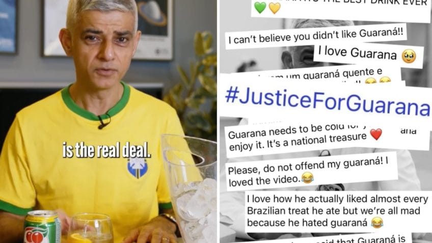 Prefeito de Londres volta a beber Guaraná e agora diz que é bom