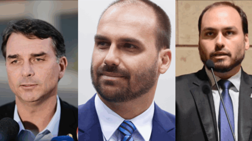 Irmãos Bolsonaro criticam Michelle por vetar Ciro Gomes no Ceará