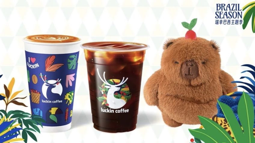 Maior cafeteria da China faz campanha que homenageia o Brasil