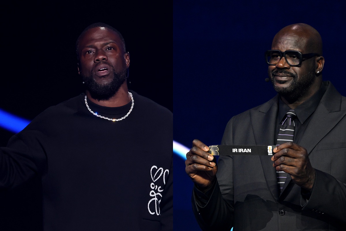 Diferença de altura de Shaquille O’Neal e Kevin Hart vira piada. Veja