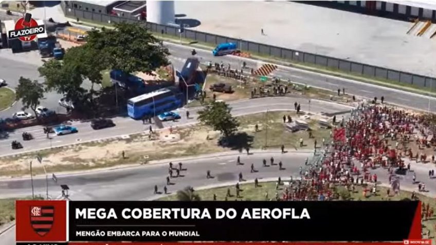 Torcida festeja viagem do Flamengo rumo à Copa Continental