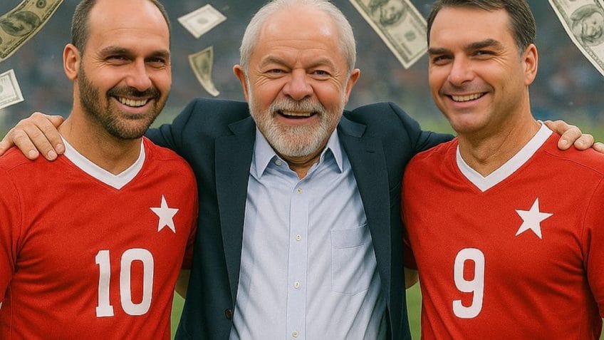 Com Flávio e Eduardo, Lula fechou time de reeleição, diz Danilo Gentili