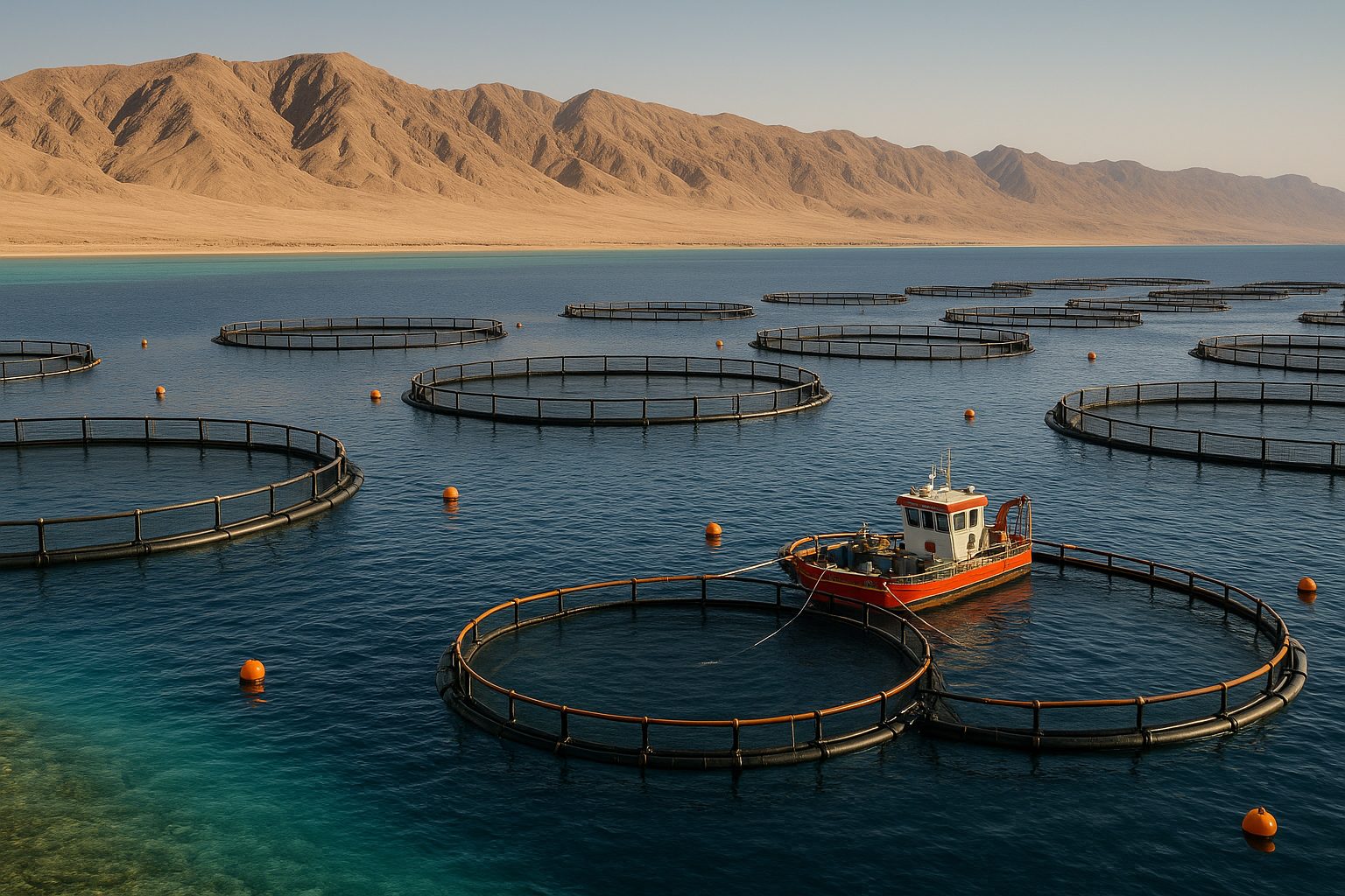 Megaprojeto bilionário transforma o Mar Vermelho em fábrica de peixes