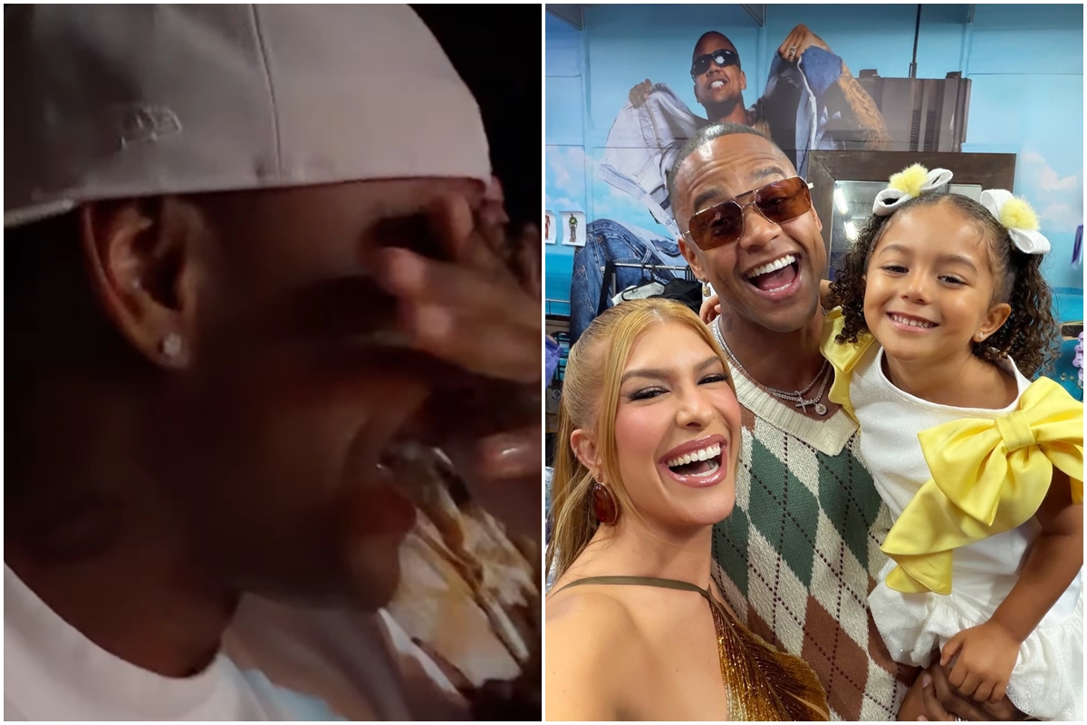 Léo Santana chora durante apresentação de dança da filha. Veja o vídeo