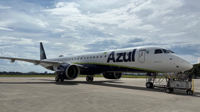 Azul recebe o 39º jato Embraer E195-E2 da frota