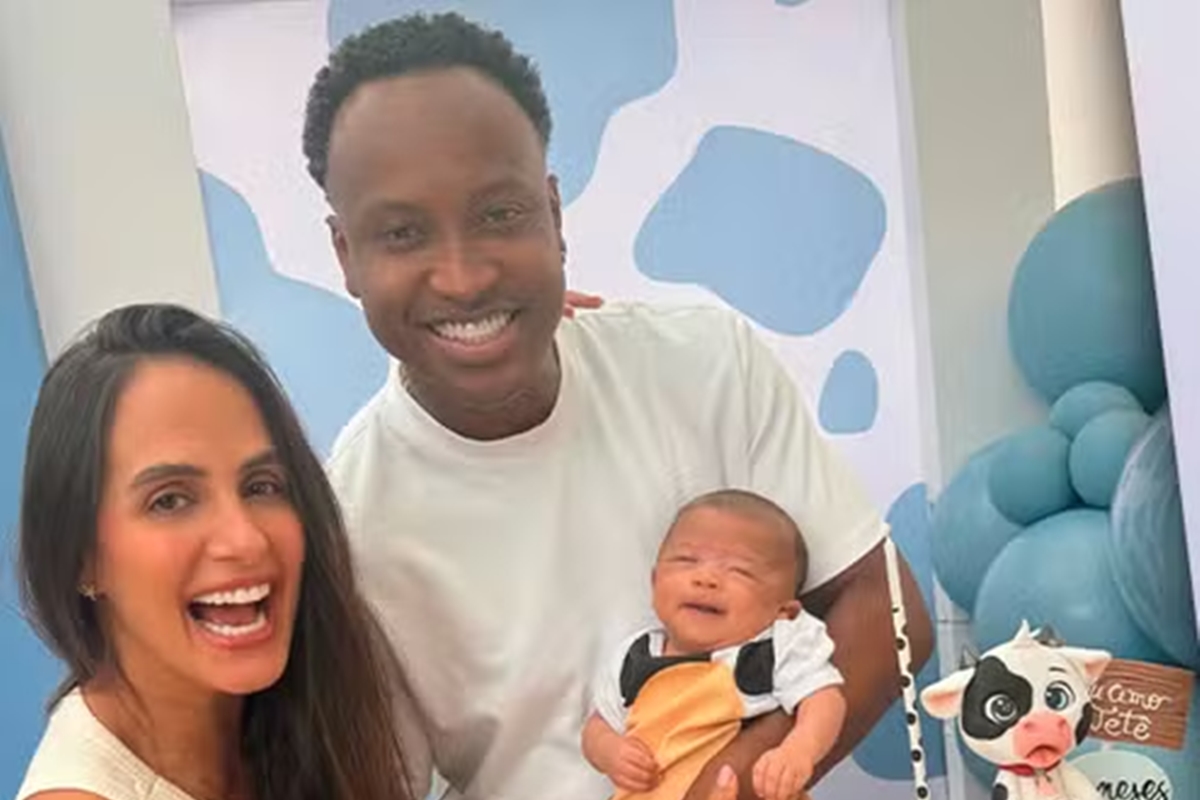 Saiba a inusitada inspiração para filho de Thiaguinho se chamar Bento