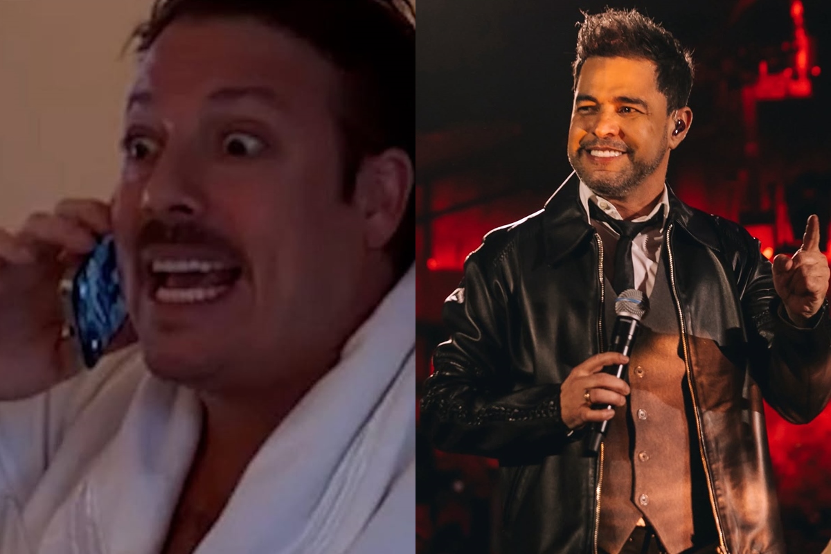 Vídeo: Fabio Porchat ironiza briga entre Zezé Di Camargo e SBT