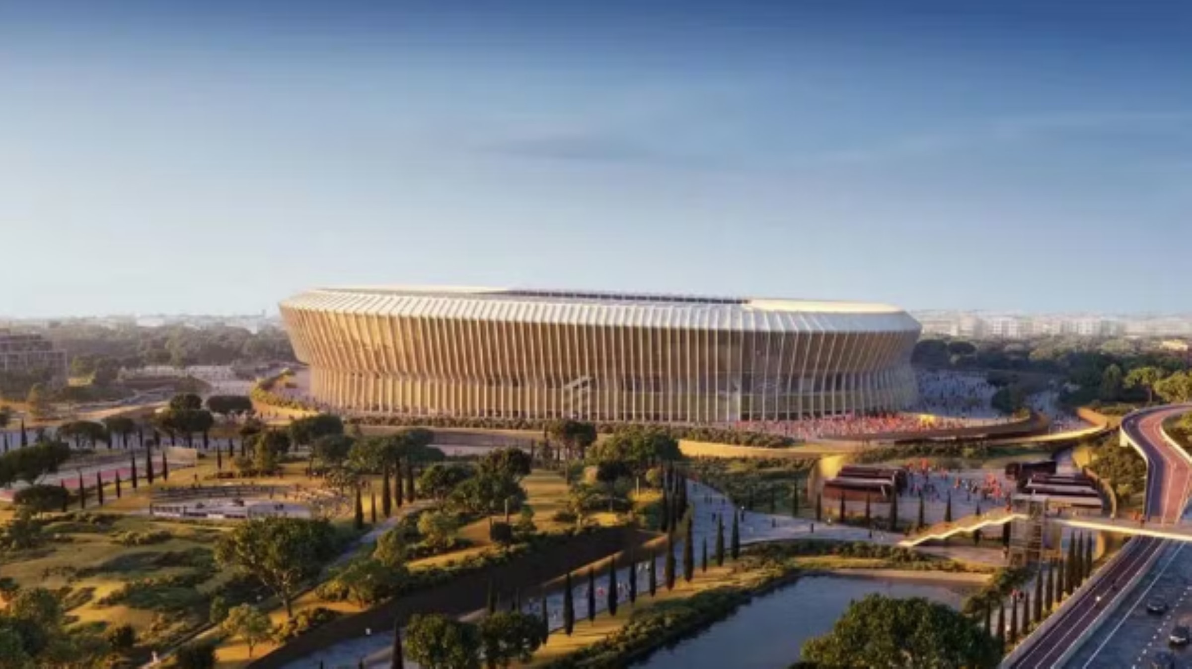 Roma apresenta projeto de novo estádio para a Eurocopa de 2032