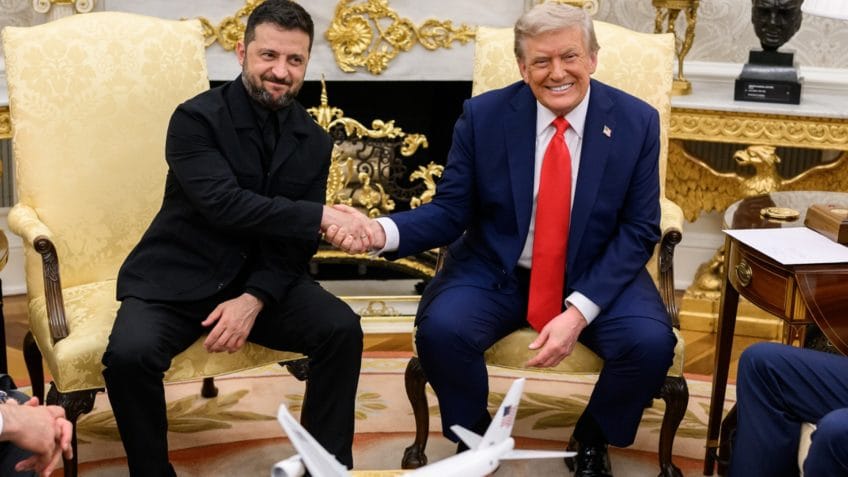 Zelensky se reúne com Trump na Flórida para discutir plano de paz