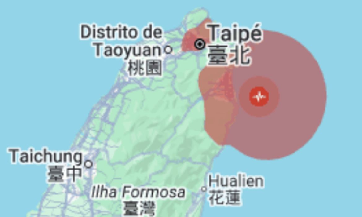 Terremoto de magnitude 7,0 atinge Taipé, capital de Taiwan