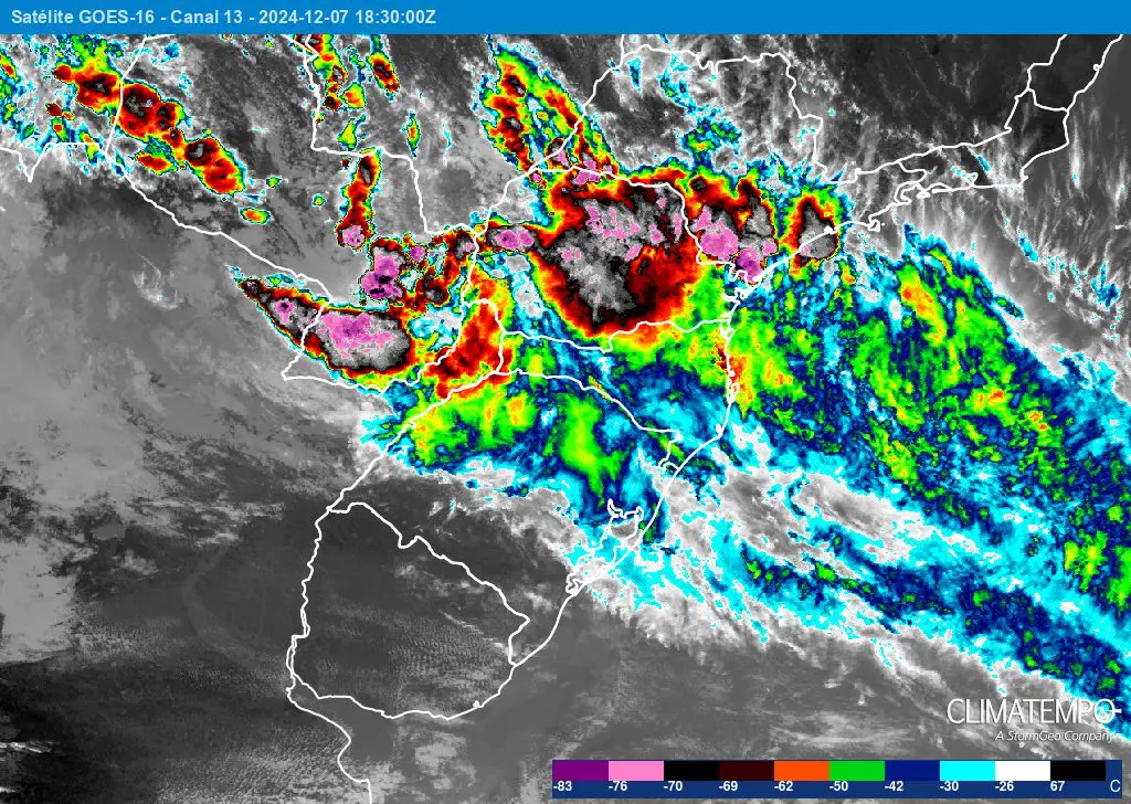 ALERTA: Previsão do tempo para o Ano Novo traz chuva de até 80 mm e calorão de até 40 °C; veja