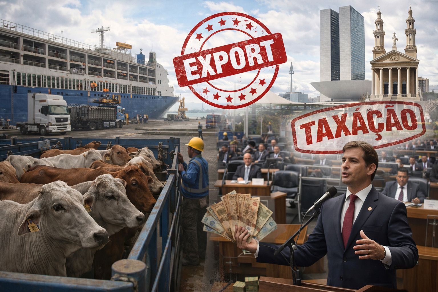 Exportação de gado vivo bate recordes e entra na mira do Congresso com proposta de taxação