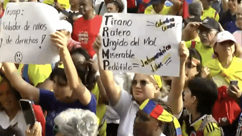 Colombianos protestam nas ruas por soberania nacional