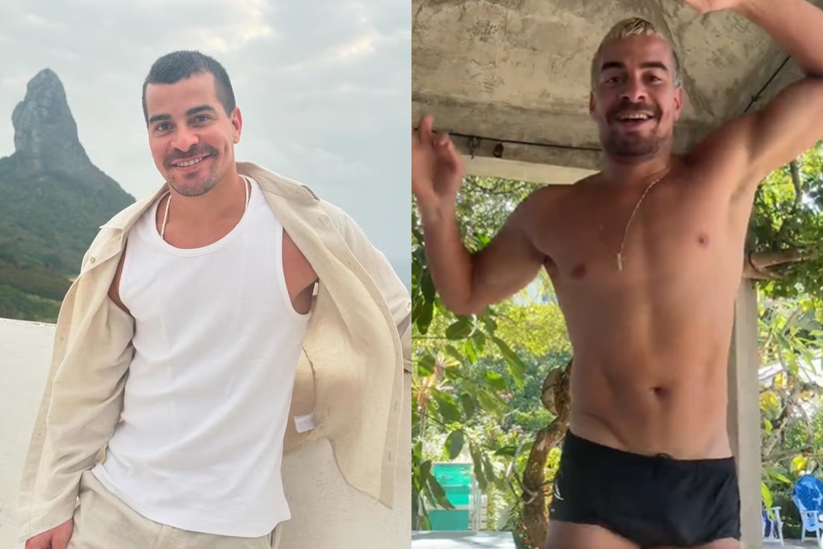 Thiago Martins samba de sunga e detalhe íntimo chama atenção. Vídeo