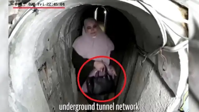 Mulher de líder do Hamas é flagrada em túnel com bolsa de grife; veja