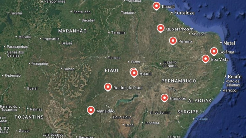 DOU: Emergência em 10 cidades do NE por seca e estiagem