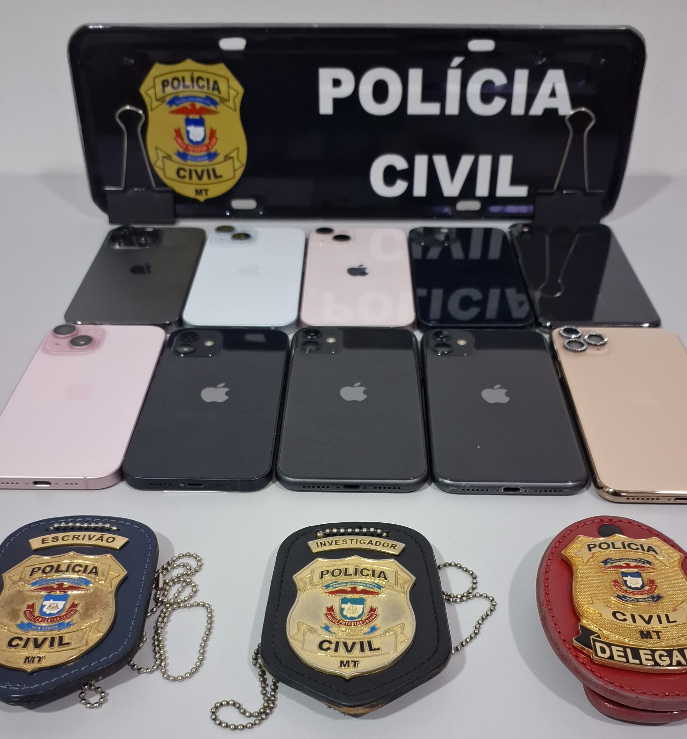 Polícia Civil recupera em Brasília Iphones furtados de shopping em Sorriso