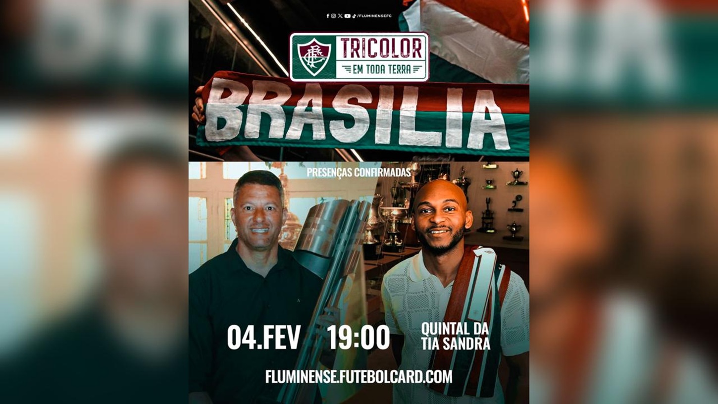 Evento reúne ídolos do Fluminense no DF antes de jogo com Vasco