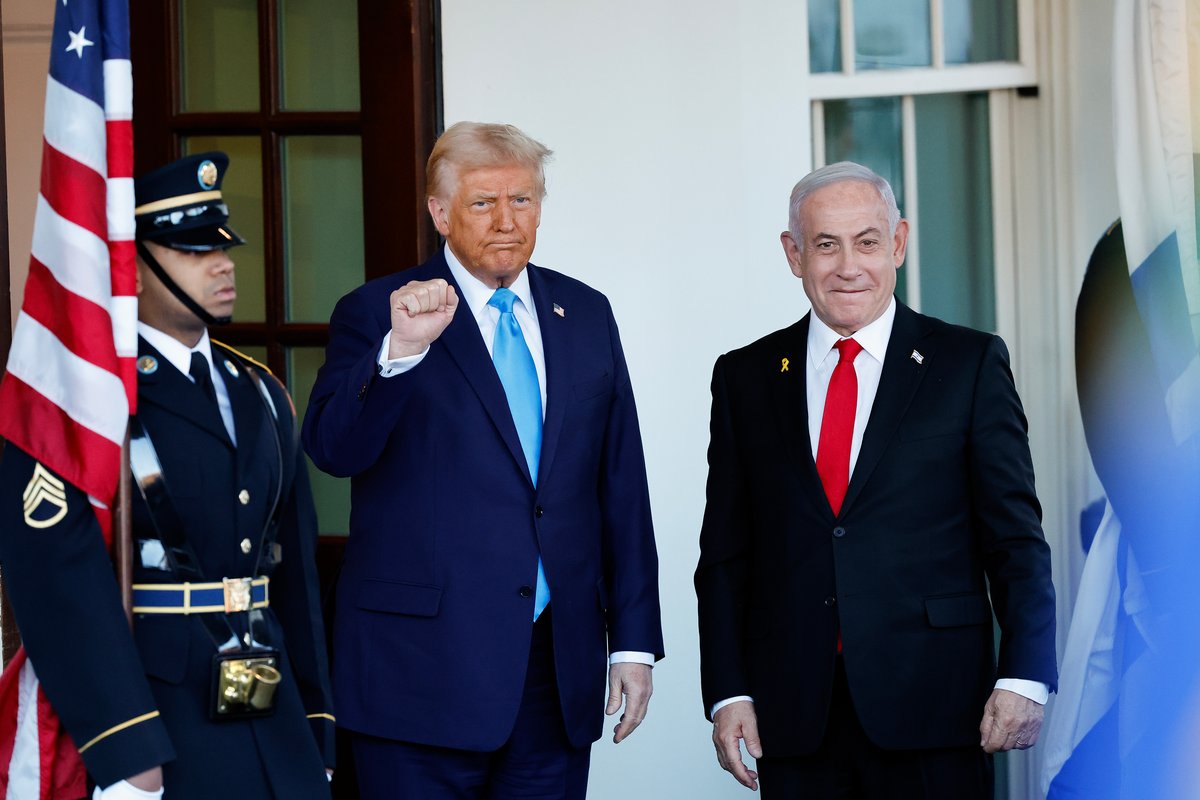 Trump recebe Netanyahu e volta a falar em expulsar palestinos de Gaza