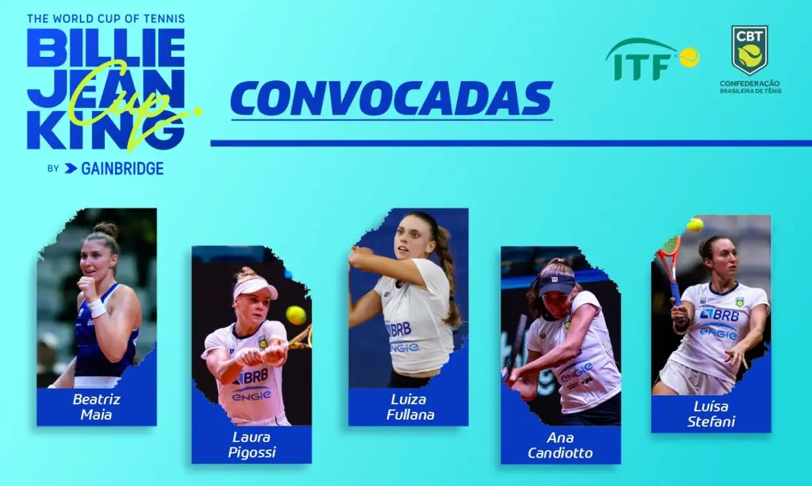 Tênis: seleção feminina é convocada para torneio Billie Jean King Cup