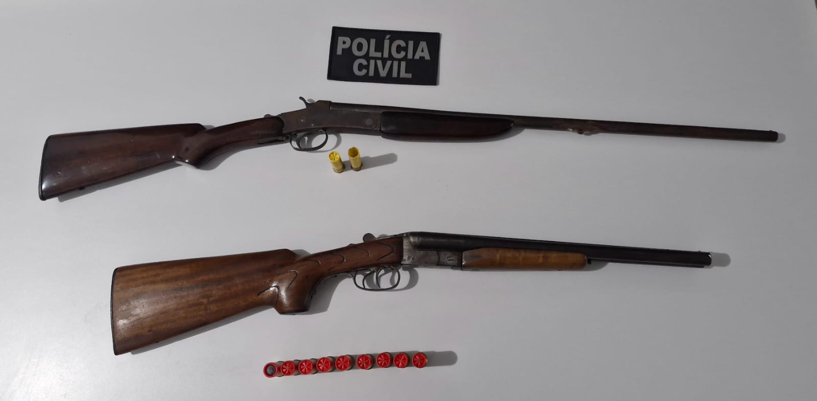 Polícia Civil apreende armas e munições na casa de caminhoneiro em Matupá