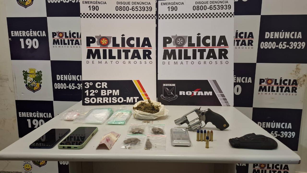 Rotam detém três homens suspeitos por tráfico e porte ilegal de arma de fogo