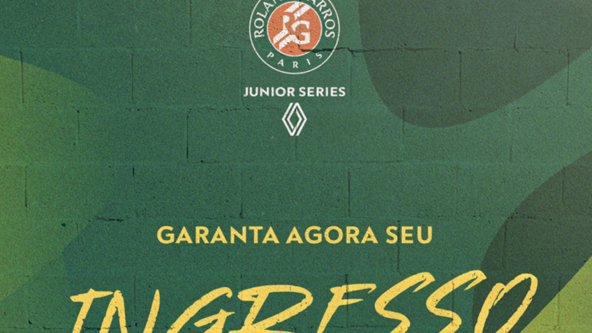 Ingressos para Roland-Garros Junior em SP ficam disponíveis na 6ª feira