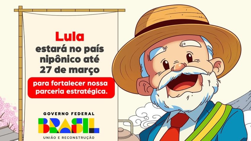 Secom transforma Lula em mangá para explicar sua viagem ao Japão