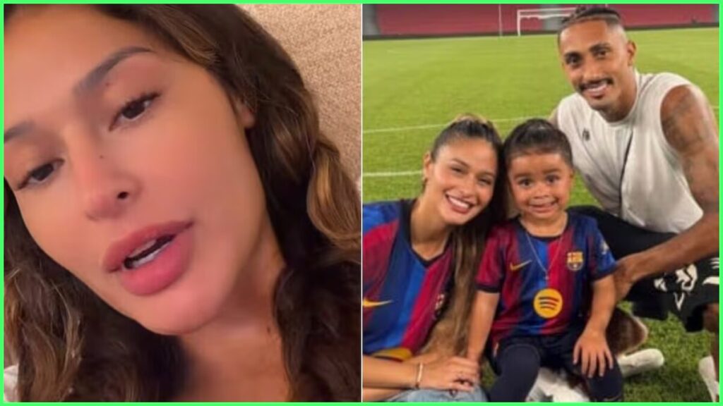 Natalia Belloli relata apoio de Raphinha no pós-parto Natalia Belloli relata apoio de Raphinha no pós-parto